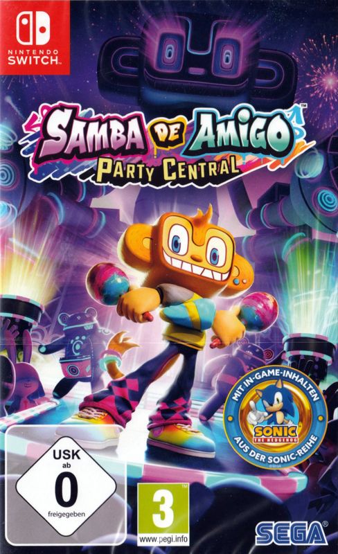 Samba de Amigo: Party Central box art for Nintendo Switch